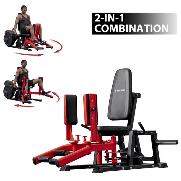 Syedee Hip Abductor Machine, Plate-Loaded Inner and Outer Thigh Machine, Hip Thrusters for Home Gym(2025 Vision)