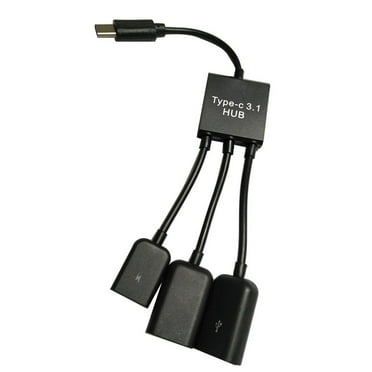 USB C HUB Adaptor With Micro USB Power Powered And 2 Port USB 2.0 Connector Charging Charge OTG Host Cable Cord Adapter For S9