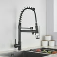 thumbnail image 6 of Blackend Spring Kitchen Sink Faucet Pull Down Sprayer Dual Spout Mixer Tap, 6 of 10