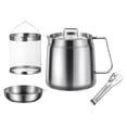 thumbnail image 4 of jifeng Oil Strainer Pot Cooking Oil Keeper Multiuse Frying Basket Deep Fryer Set 2L, 4 of 9