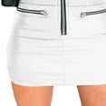 thumbnail image 3 of Jupe en Cuir Pu pour Femmes Jupe Courte Moulante Mini Robe, 3 of 6