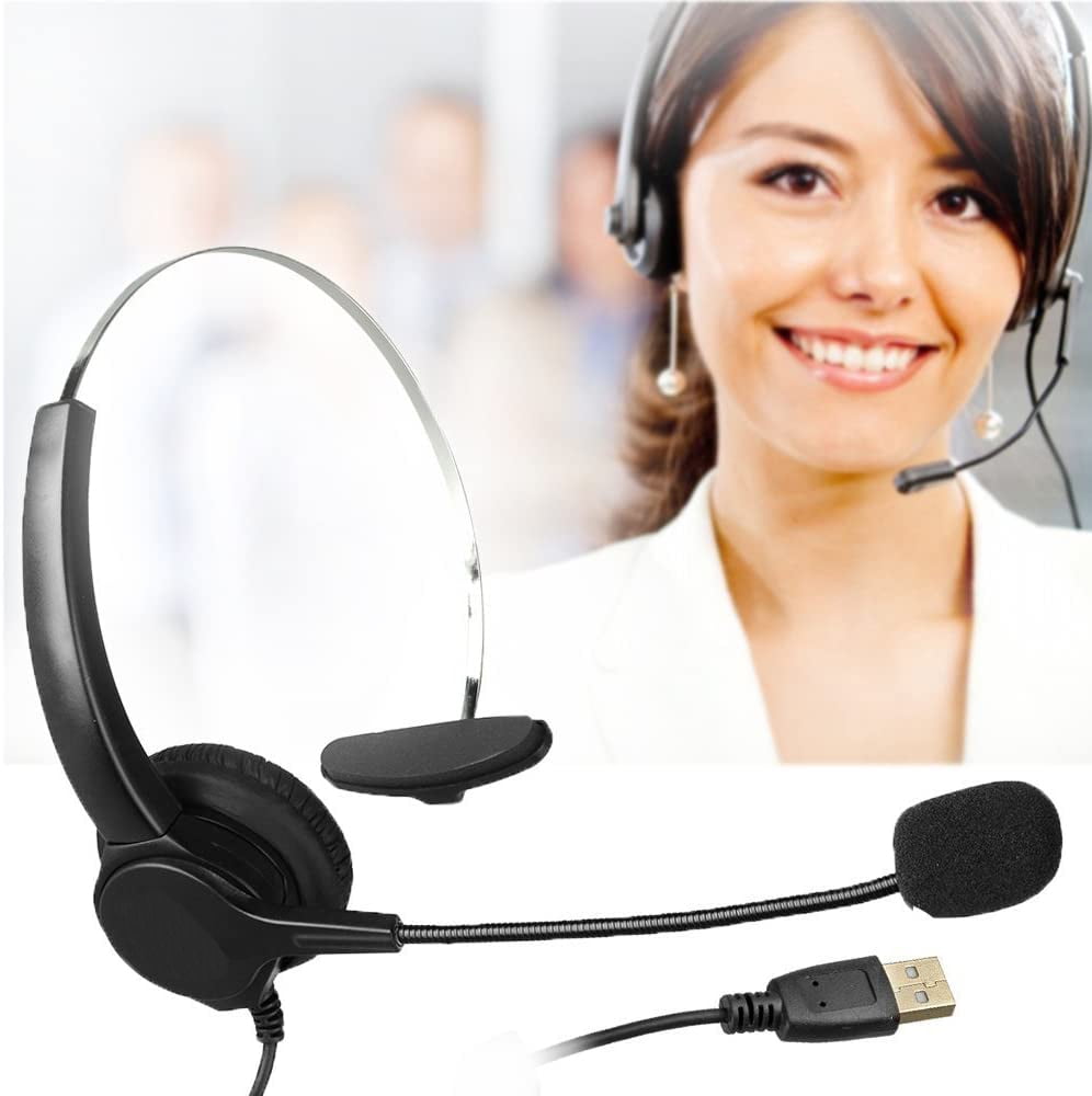 Coolmade HandsFree Call Center Noise Cancelling Corded Monaural