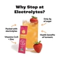 thumbnail image 4 of ZYN Electrolyte Drink Mix Hydration Packets, Strawberry Yuzu Electrolytes Powder, Hydration Packets w/Turmeric Curcumin, Vitamin C & D, Zinc, Hydrate & Recover Electrolyte Powder, Pack of 16, 4 of 8