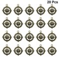 thumbnail image 3 of 20pcs Alloy Compass Shape Pendants Charms DIY Jewelry Making Accessory for Necklace Bracelet (Bronze), 3 of 8