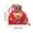 Red-Bear, variant on JeashCHAT Drawstring Christmas Bag, 3D Santa Claus Candy Bag Xmas Gift Bag Goodie Bag Christmas Wrapping Bag Red Present Bag Party Favor Bag for Kids