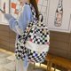 thumbnail image 3 of Checkered Backpack Gingham School Bags Back to School Supplies for Students (Multicolor), 3 of 5