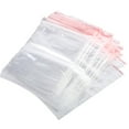 thumbnail image 2 of Noref 100 Pcs Sacs de Rangement Réutilisables en Plastique Transparent pour Bijoux Petites Pièces, 2 of 3