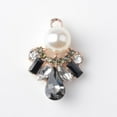 thumbnail image 4 of 5 Unidades 24x17 Mm De Aleación De Oro Rhinestone Flor De material perla Flatback Botones Decoración Craft Scrapbooking Adorno De Cristal Diy Accesorios Par, 4 of 9
