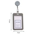 thumbnail image 2 of Safe Reliable Work Permit Holder Aluminium Alloy Staff Badge Holder Secure Id Card Case for Work Permits Certificates Work License Id Card Holder, 2 of 8