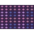 thumbnail image 1 of Ahgly Company Indoor Rectangle Patterned Purple Violet Purple Area Rugs, 4' x 6', 1 of 6