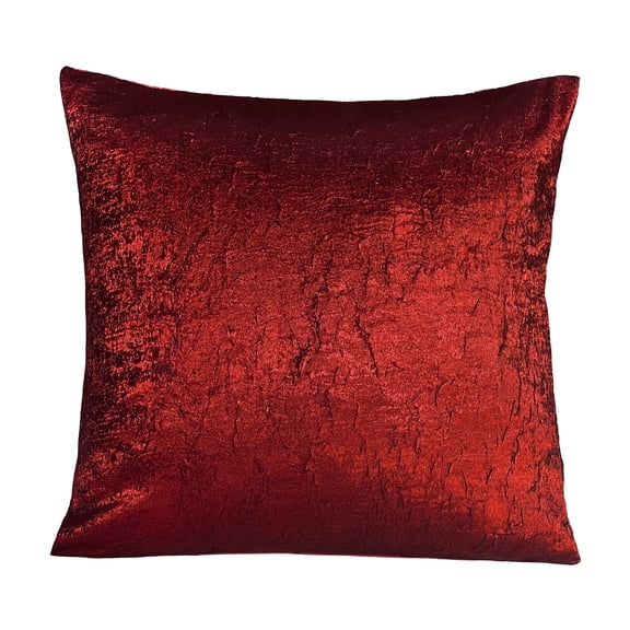 Violet Linen Silky Solid Crushed Pattern Decorative Accent Throw Pillow