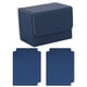 thumbnail image 5 of Caja organizadora magnética para mazos de cartas coleccionables con divisores de almacenamiento azul oscuro, 5 of 9