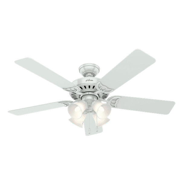 Hunter 52 Studio Series White Ceiling, 52 White Ceiling Fan With Light