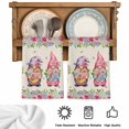 thumbnail image 5 of Spring Gnomes Kitchen Towels Set of 3, Vintage Botanical Blossom Rose Leaves Absorbent Dish Towels for Kitchen, Microfiber Hand Towel, Quick Drying Tea Towel for Cleaning Decorative Dishcloths, 5 of 7