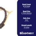 thumbnail image 3 of The Bead Chest African Recycled Glass Beads – Handmade in Ghana – Purple 9mm Strand for Jewelry Making, Crafts, and Home Decor I Approximately 60-65 Beads, 3 of 3