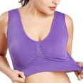 thumbnail image 5 of Womens 3 Pack - Wireless Bra for Women, Solid Color Seamless Bra,Womens Sports Bras, Yoga Comfort Seamless Stretchy Sports Bra D 3XL, 5 of 7