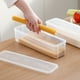 thumbnail image 4 of Recipiente rectangular para fideos y huevos | Caja hermética de plástico para conservar alimentos | Organizador de despensa para pasta | Juego de 2 cajas transparentes selladas de 30 x 8,4 x 7,4 cm, 4 of 6