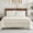 Desert Stripe, variant on ClevaHome 4-Piece Queen Size Sheet Set – Soft Microfiber Bedding with 14'' Deep Pockets, Lightweight & Fade Resistant, Pearl White