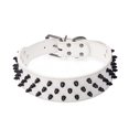 thumbnail image 1 of Dogs Kingdom Collar de cuero para perro con tachuelas, color negro, 2.0 in de ancho, collar boxer, 1 of 5