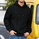 thumbnail image 1 of MHFRRA Sudadera con Capucha Informal de Mezcla Suave con Capucha Ajustable para Uso Diario, Ropa de Calle Cómoda Negro, 1 of 7