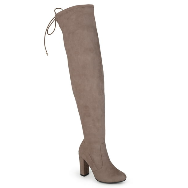 women's high heel wide calf boots