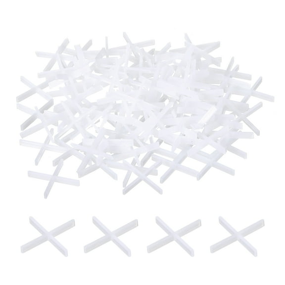 Uxcell Wall Floor Tile Plastic Cross Spacer Tile Spacers 1mm 3/64" White 300pack