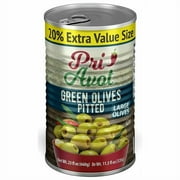 Pri Avot Olives | Green Pitted 17-20 | 23 oz