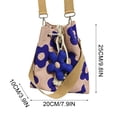 thumbnail image 3 of AZXY Womens Floral Drawstring Canvas Tote Bag Large Crossbody Shoulder Handbag, Convertible Purse with Bag Charm, Anti Theft Travel Bag for Work Beach Gym Lunch Makeup Shopping Outdoor Daily Storage, 3 of 8