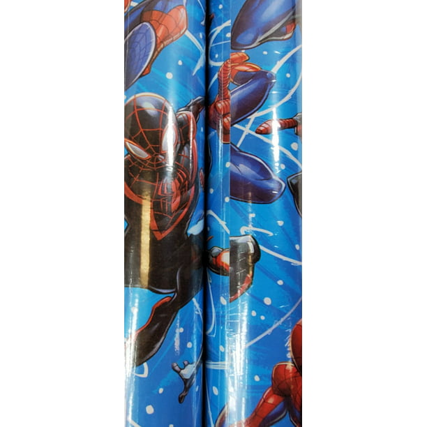 Marvel New SpiderMan Christmas Graphics Wrapping Paper