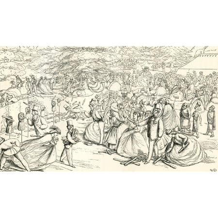 English Society Enjoying A Fair In The 19th Century From