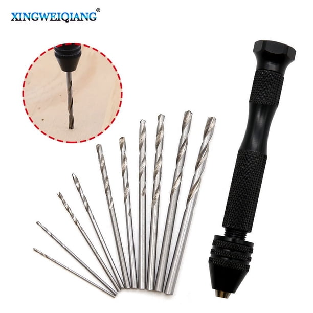 25 Piezas Mini Taladro Manual, Taladro Manual, Herramientas de Taladro Manual, Mini Taladro Modelo para Madera, Resina, Joyería, Plástico, Bricolaje, Herramienta de Perforación de Madera (0,5 mm-3 mm
