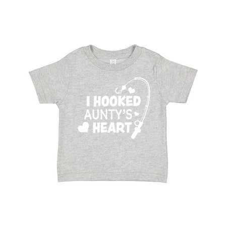 

Inktastic I Hooked Aunty s Heart with Fishing Rod Gift Toddler Boy or Toddler Girl T-Shirt