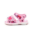 thumbnail image 5 of Xfvqtps Baby Girls Sandals Love Leopard Print Lightweight Outdoor Beach Mesh Walking Shoes Casual Comfortable Breathable Toddler Shoes Leopard Print Non Slip Soft Sole Summer Shoes Pink, 5 of 9