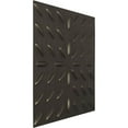 thumbnail image 2 of 19 5/8"W x 19 5/8"H Blaze EnduraWall Decorative 3D Wall Panel, Universal Aged Metallic Weathered Steel (Covers 2.67 Sq. Ft.), 2 of 6
