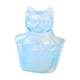 thumbnail image 3 of Estatua de gato de cristal de imitación, mini adorno de gatito, miniatura ligera para mesa Blanco, 3 of 9
