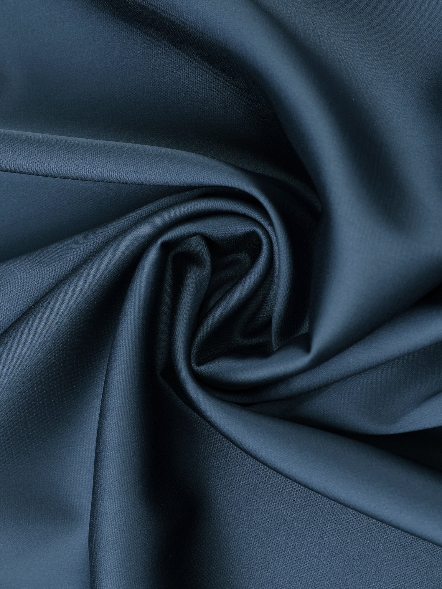 DARING DIVA Women's Satin Silky Spaghetti Strap Cowl Neck Sleep Shirt L Dark Blue