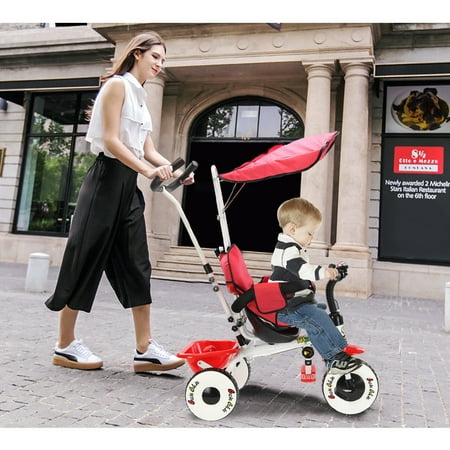 Goplus Tricycle 4 En 1 Tricycle Enfant Evolutif Avec Para Soleil Convient Pour L Age 12 Mois 4 Ans Capacite De Charge 25kg Rouge Walmart Canada Goplus Tricycle 4 En 1 Tricycle Enfant Evolutif Avec Para Soleil Convient Pour L Age 12 Mois 4 Ans Capacite De Charge 25kg Rouge Walmart Canada