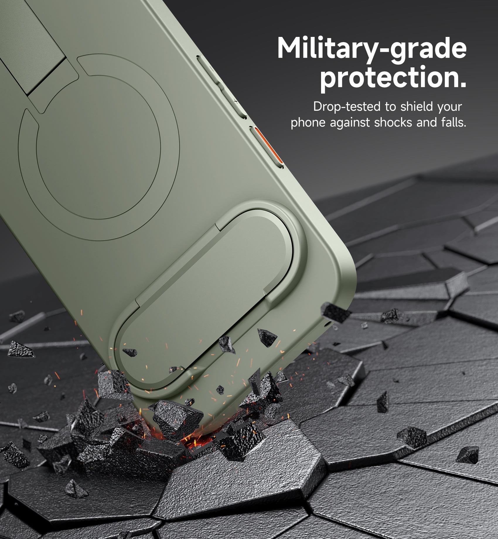 SURITCH Compatibel met Google Pixel 10/10 Pro hoesje met 360° draaibare polsband telefoonhouder en onzichtbare standaard en schuif camerabehuizing. Robuuste schokbestendige beschermhoes - paars