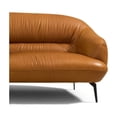 thumbnail image 3 of High-density Foam, Metal Legs - Relax on a Durable Leather Loveseat with Adequate Floor Clearance, 3 of 3