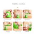 thumbnail image 3 of Exprimidor manual PENGJJMXG de Silicona Con fondo de succión Exprimidor de jugo manual portátil Azul, 3 of 5