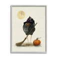 thumbnail image 2 of Stupell Industries Halloween Black Bird Witch Holiday Painting Gray Framed Art Print Wall Art, 2 of 5