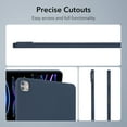 thumbnail image 3 of Dteck Case for iPad Air 13 Inch 2025/2024, Skin-Friendly Durable Silicone Protective Cover,Slim and Protable,Deep Blue, 3 of 7