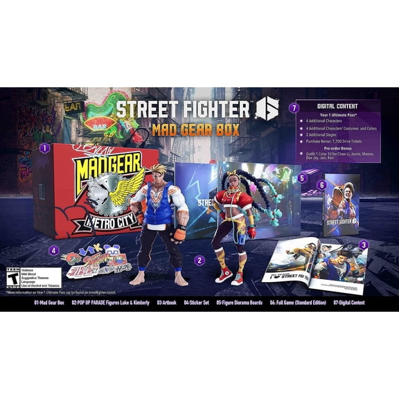 Street Fighter 6 Collector's Edition New Modern Teen Action Video Game - PlayStation 5