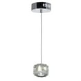 thumbnail image 4 of CWI Lighting LED Mini Pendant with Chrome Finish, 4 of 5