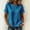 Blue, variant on Qulqfy Short Sleeve Womens Blouses Crew Neck Casual Solid Cotton Linen Blue Spring Summer Tops for Women 2026 L