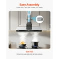 thumbnail image 4 of VEVOR Under Cabinet Range Hood, 30 Inch Kitchen Vent Hood, 900CFM Dual Motors Stainless Steel Stove Hood, with Gesture & Touch Control, LED Light, and 4-Speed Exhaust Fan, 4 of 10