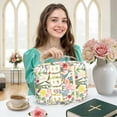 thumbnail image 6 of Floral Bible Cover Case for Women,Large Bible Tote Bags Chenille Letter Zippered Book Cover Carrying Case with Handle and Pockets ,Bible Study Supplies Accessories Christian Gifts for Women, 6 of 7