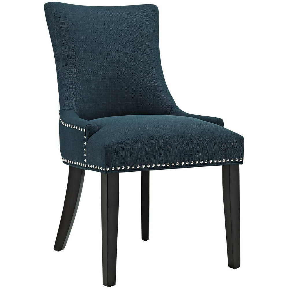 Modern Contemporary Urban Design Kitchen Room Dining Chair, Navy Blue