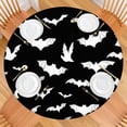 thumbnail image 2 of Halloween Bat Silhouettes Round Fitted Tablecloth with Elastic Edge,Dining Table Cover Waterproof,Outdoor Round Tablecloth for Camping,Dining,Indoor and Outdoor, 2 of 7