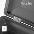 thumbnail image 5 of RTS Home Accents ParcelWirx Premium Horizontal Large Lockable Package Delivery Box with Hinged Lid, Graphite Color, 5 of 7